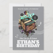 Vinyl Groove Birthday Party Einladung (Vorderseite)