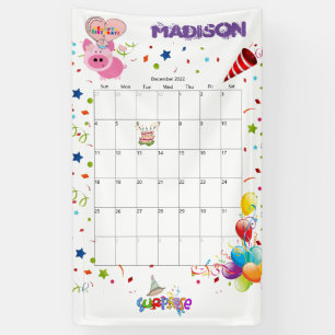 Vinyl Happy Birthday Calendar Dezember 2022 Banner