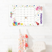 Vinyl Happy Birthday Calendar Juli 2022 Banner (Insitu)