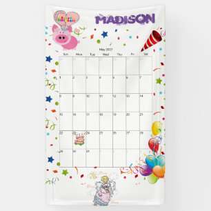 Vinyl Happy Birthday Calendar Mai 2022 Banner