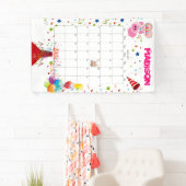Vinyl Happy Birthday Calendar März 2022 Banner (Insitu)