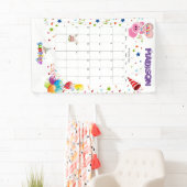 Vinyl Happy Birthday Calendar November 2022 Banner (Insitu)