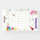 Vinyl Happy Birthday Calendar November 2022 Banner (Horizontal)