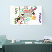 Vinyl Happy Birthday Calendar Possum Cake Banner (Messeveranstaltung)