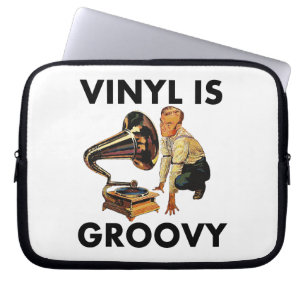 Vinyl ist Groovy Record Sammler Spaß Funny Pun Laptopschutzhülle