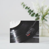 Vinyl ist nicht tot postkarte (Stehend Vorderseite)
