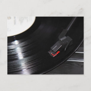 Vinyl ist nicht tot postkarte