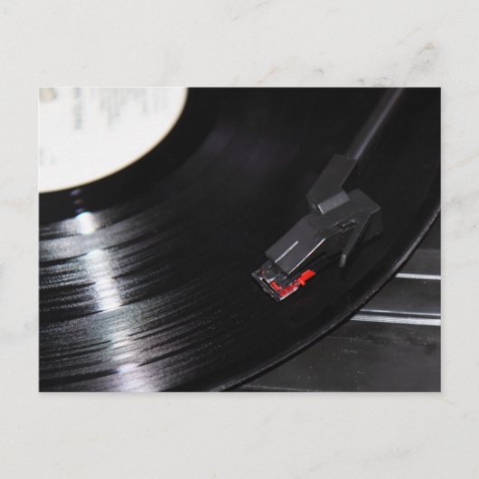 Vinyl ist nicht tot postkarte (Vorderseite)