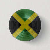 Vinyl Jah Music Rasta Reggae Roots Button (Vorderseite)