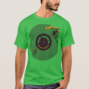 Vinyl Japanischer Zen-Garten Musikalische Noten Ge T-Shirt
