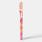 "Vinyl Jazz" abstrakt - orange, fuchsia, rosa Case-Mate iPhone Hülle (Rückseite / Links)