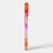 "Vinyl Jazz" abstrakt - orange, fuchsia, rosa Case-Mate iPhone Hülle (Rückseite / Rechts)