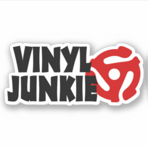 Vinyl Junkie Aufkleber