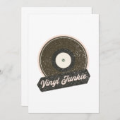 Vinyl Junkie Dankeskarte (Vorne/Hinten)