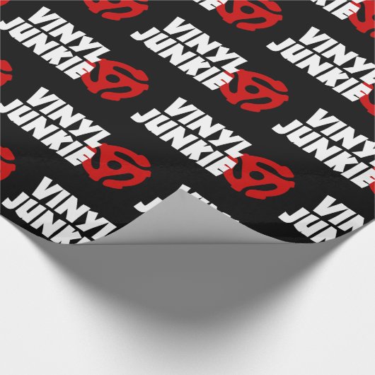 Vinyl Junkie Geschenkpapier (Ecke)