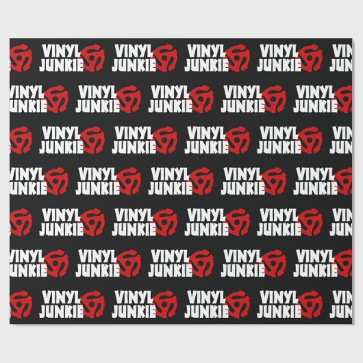 Vinyl Junkie Geschenkpapier (Flach)