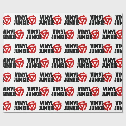 Vinyl Junkie Geschenkpapier (Flach)