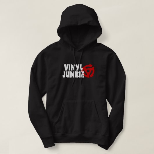 Vinyl Junkie Hoodie (Design vorne)