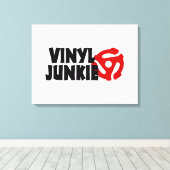 Vinyl Junkie Leinwanddruck (Insitu (Holzboden))