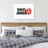 Vinyl Junkie Leinwanddruck (Insitu (Schlafzimmer))