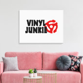 Vinyl Junkie Leinwanddruck (Insitu (Wohnzimmer))