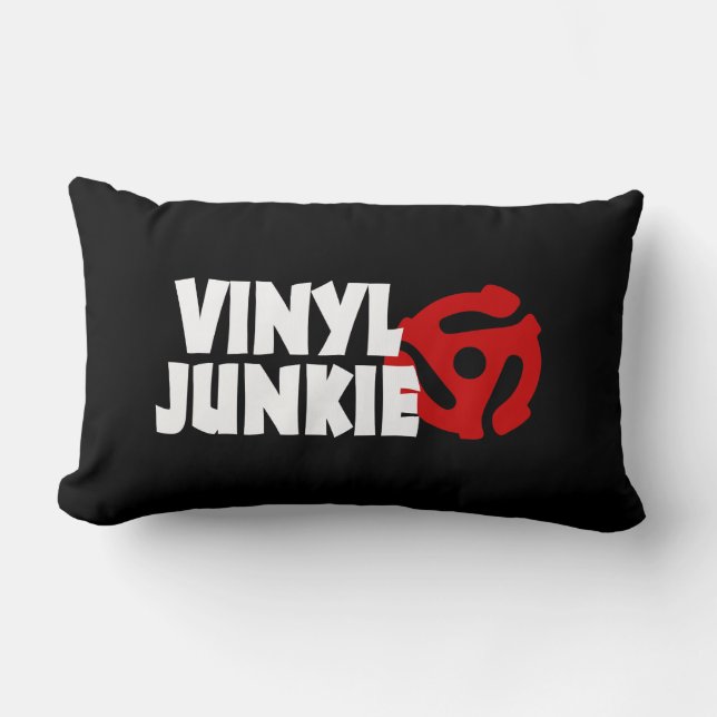 Vinyl Junkie Lendenkissen (Vorderseite)