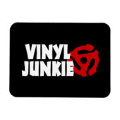 Vinyl Junkie Magnet (Horizontal)