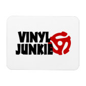 Vinyl Junkie Magnet (Horizontal)