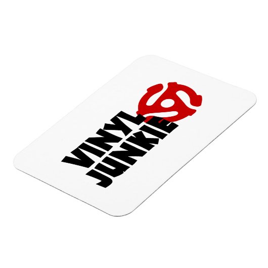 Vinyl Junkie Magnet (Linke Seite)