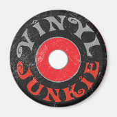 Vinyl Junkie Magnet (Vorne)