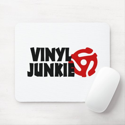 Vinyl Junkie Mousepad (Mit Mouse)