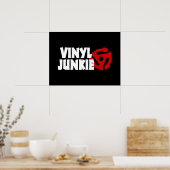 Vinyl Junkie Poster (Küche)