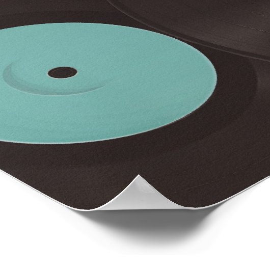 Vinyl Junkie Poster (Ecke)