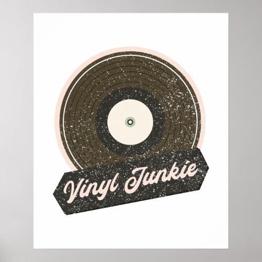 Vinyl Junkie Poster (Vorne)