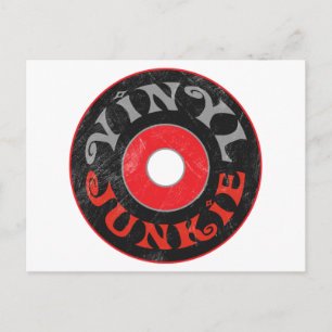 Vinyl Junkie Postkarte