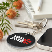 Vinyl Junkie Schlüsselanhänger (Vorderseite rechts)