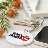 Vinyl Junkie Schlüsselanhänger (Vorderseite rechts)