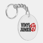 Vinyl Junkie Schlüsselanhänger (Vorderseite links)