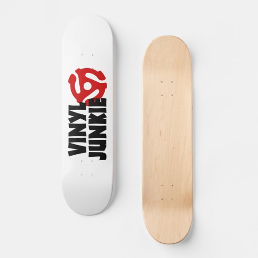 Vinyl Junkie Skateboard (Vorderseite)