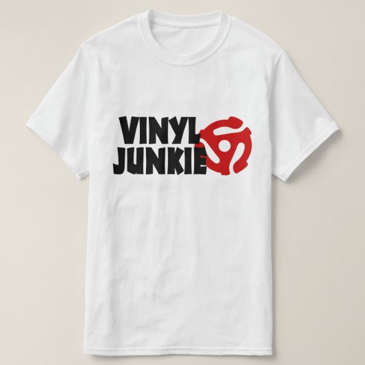 Vinyl Junkie T-Shirt (Design vorne)