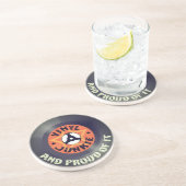 Vinyl Junkie - und stolz darauf Getränkeuntersetzer (Seite)