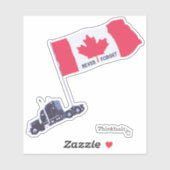 Vinyl, Kanadischer LKW-Konvoi Aufkleber (Blatt)