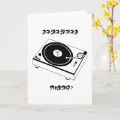 Vinyl Karte (Gelbe Blume)