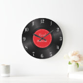 Vinyl-Langspielscheibe Große Wanduhr (Zuhause)
