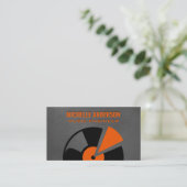 Vinyl | Leather Background Business Card Visitenkarte (Stehend Vorderseite)