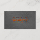 Vinyl | Leather Background Business Card Visitenkarte (Rückseite)