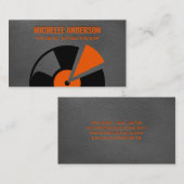 Vinyl | Leather Background Business Card Visitenkarte (Vorne/Hinten)