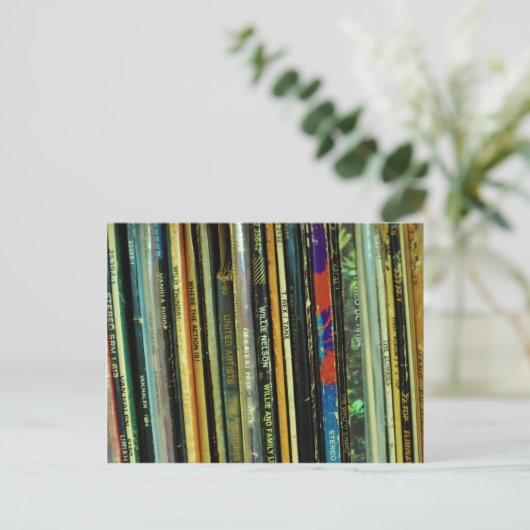 Vinyl Life 1 Postkarte (Stehend Vorderseite)