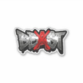 Vinyl-Logo-Aufkleber BEAST im Sonderformat Aufkleber (Vorderseite)