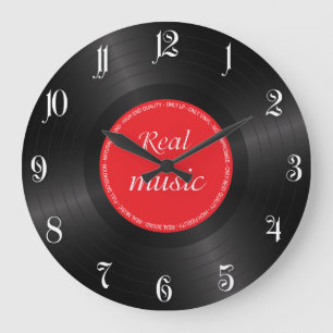 Vinyl long play disc große wanduhr